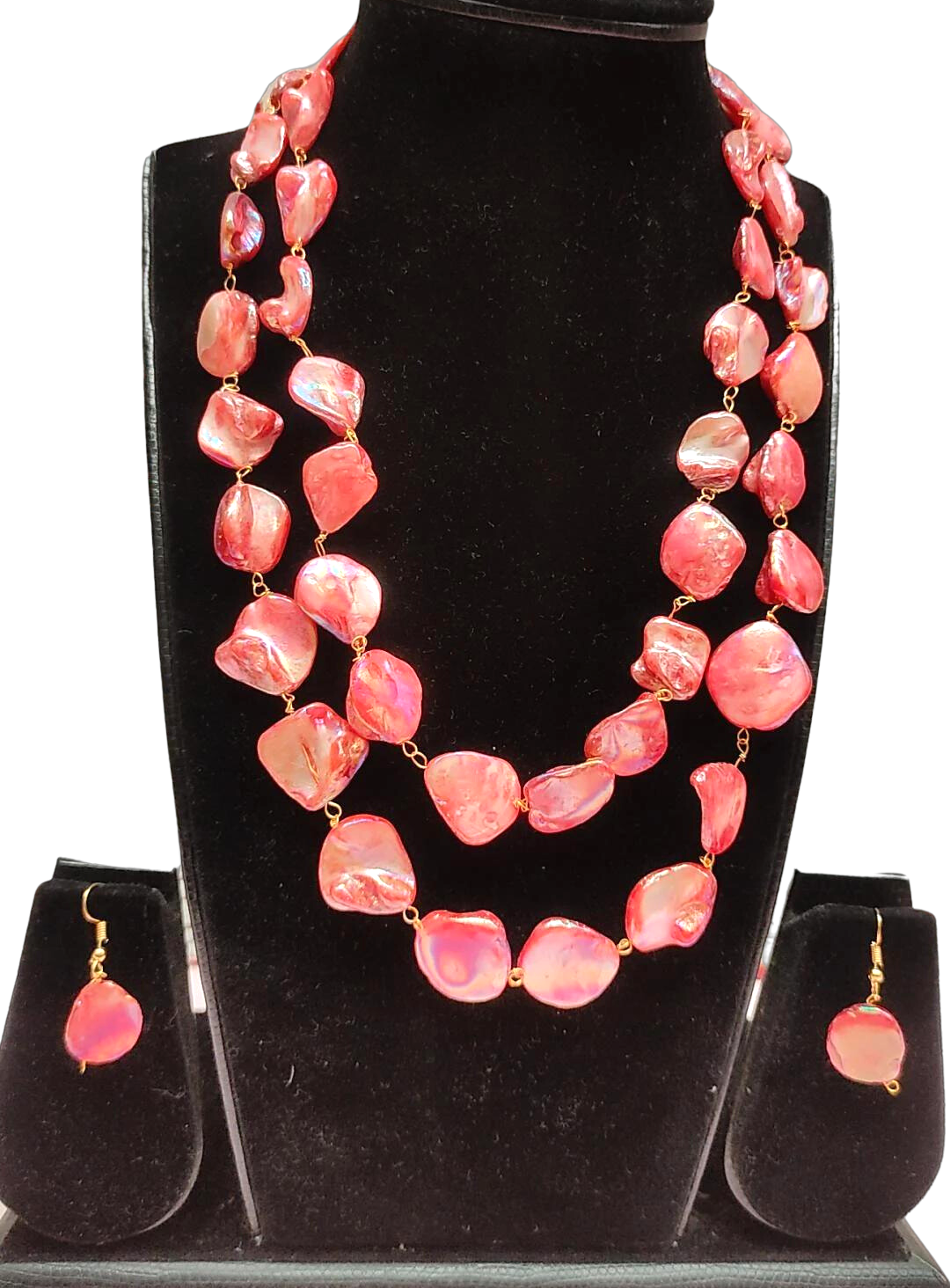 Niya Pink Mother of Pearl Necklace