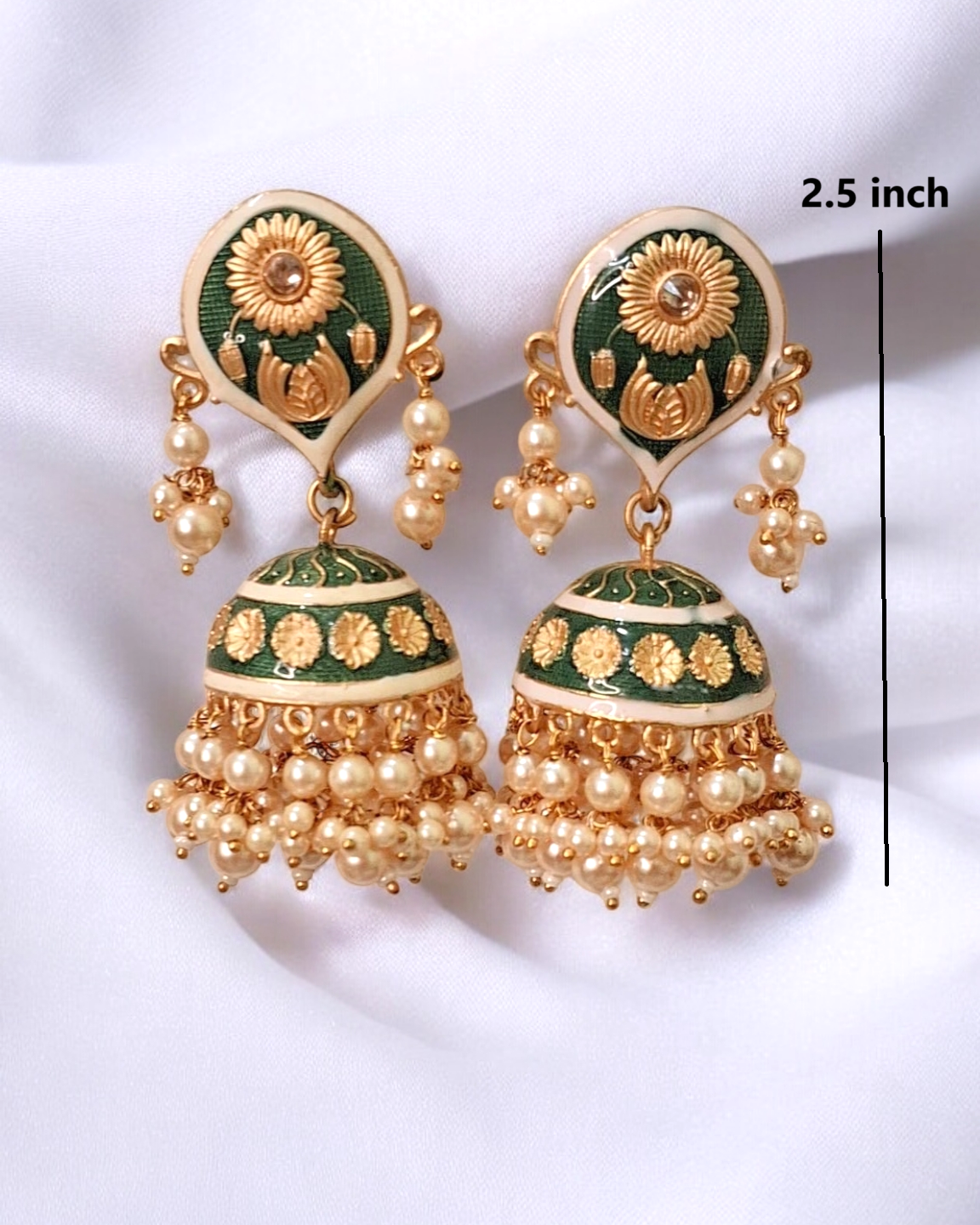 Bani Green traditional jhumka