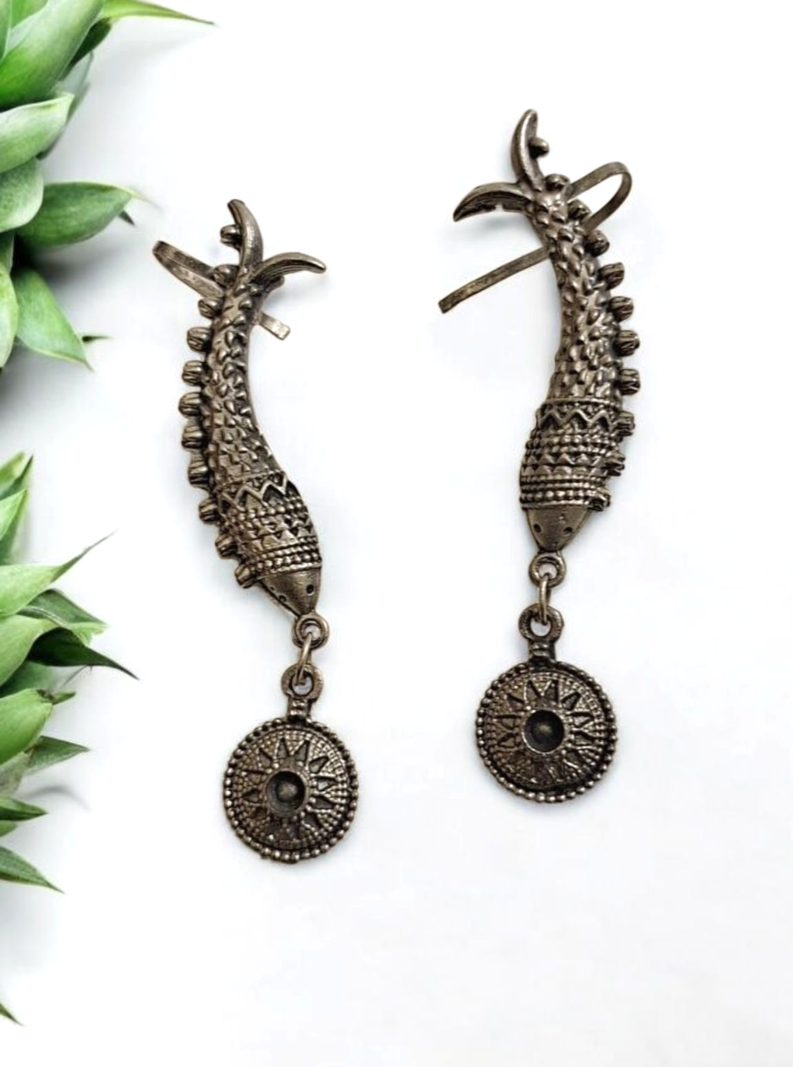 Boho Oxidised Earcuffs