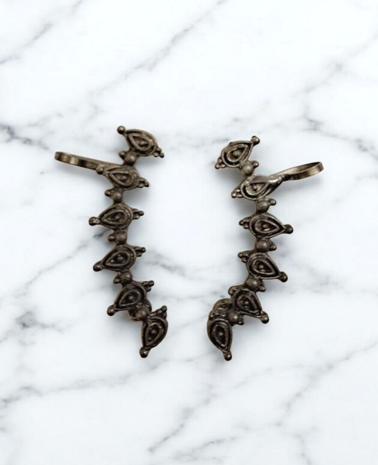 Boho Oxidised Earcuffs