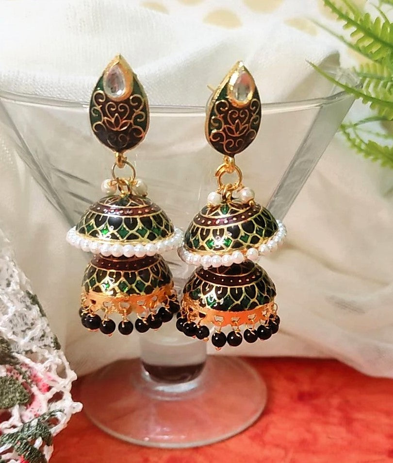Dhruvi Brown Jhumka
