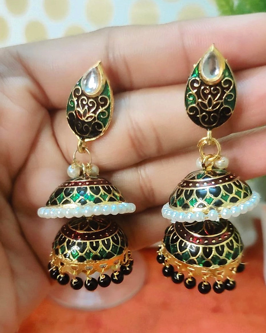 Dhruvi Brown Jhumka