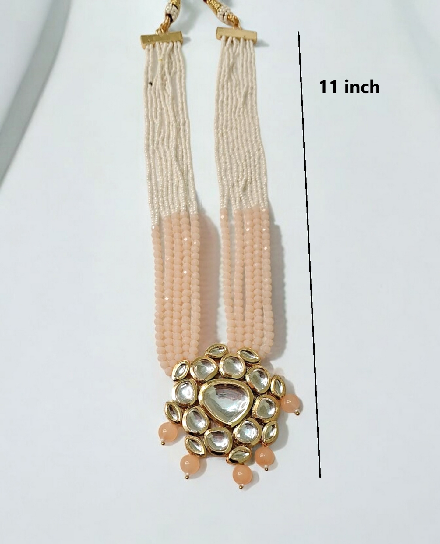 Edha Peach Necklace Set