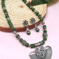Siara Green Oxidised Necklace Set
