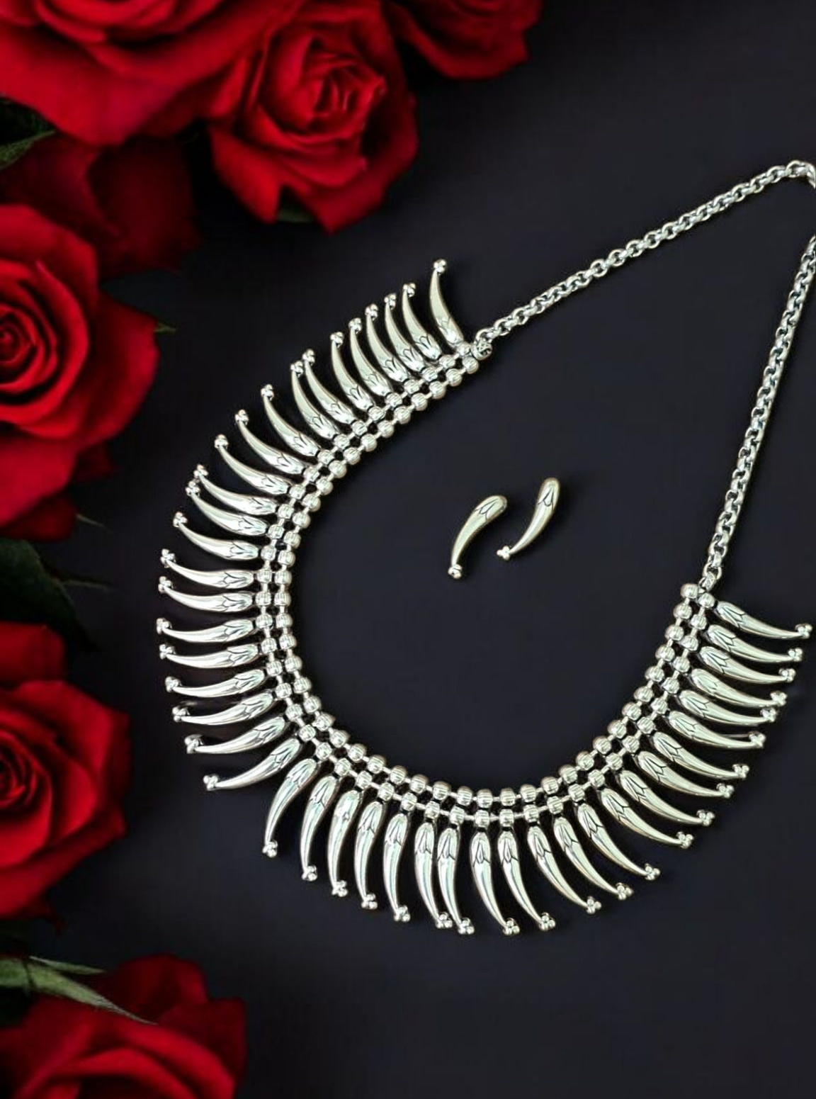 Kolhapuri Oxidised Necklace Set