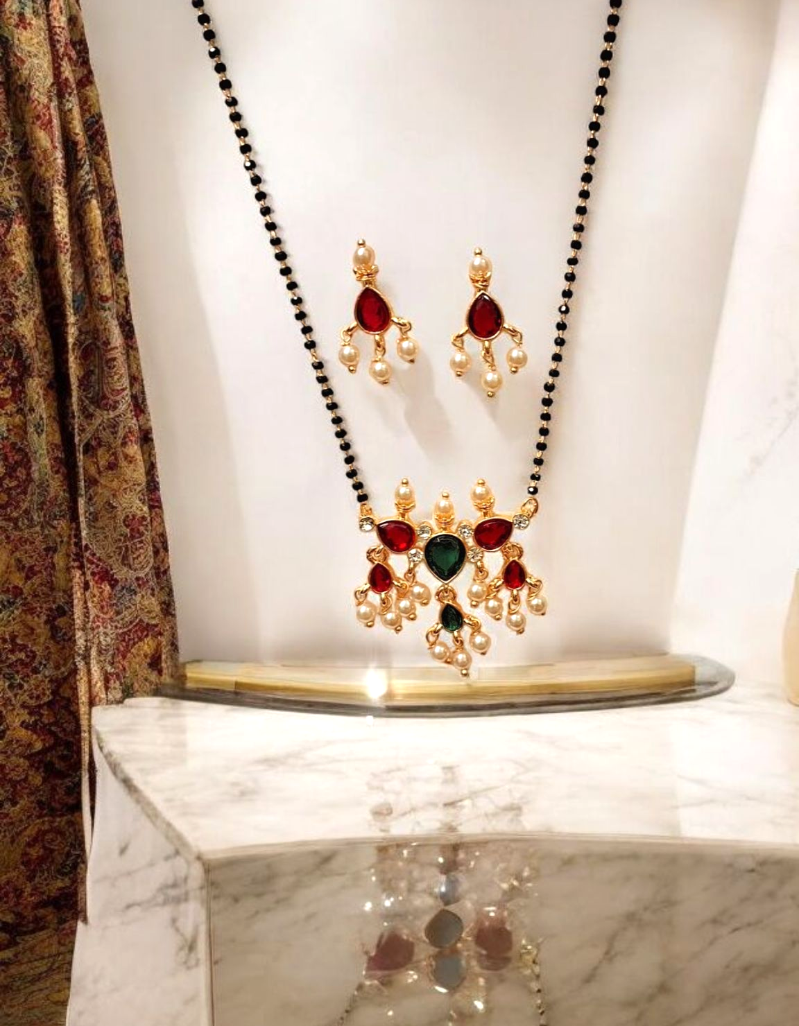 Lakshmi sutra short mangalsutra set