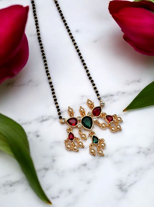 Lakshmi sutra short mangalsutra set