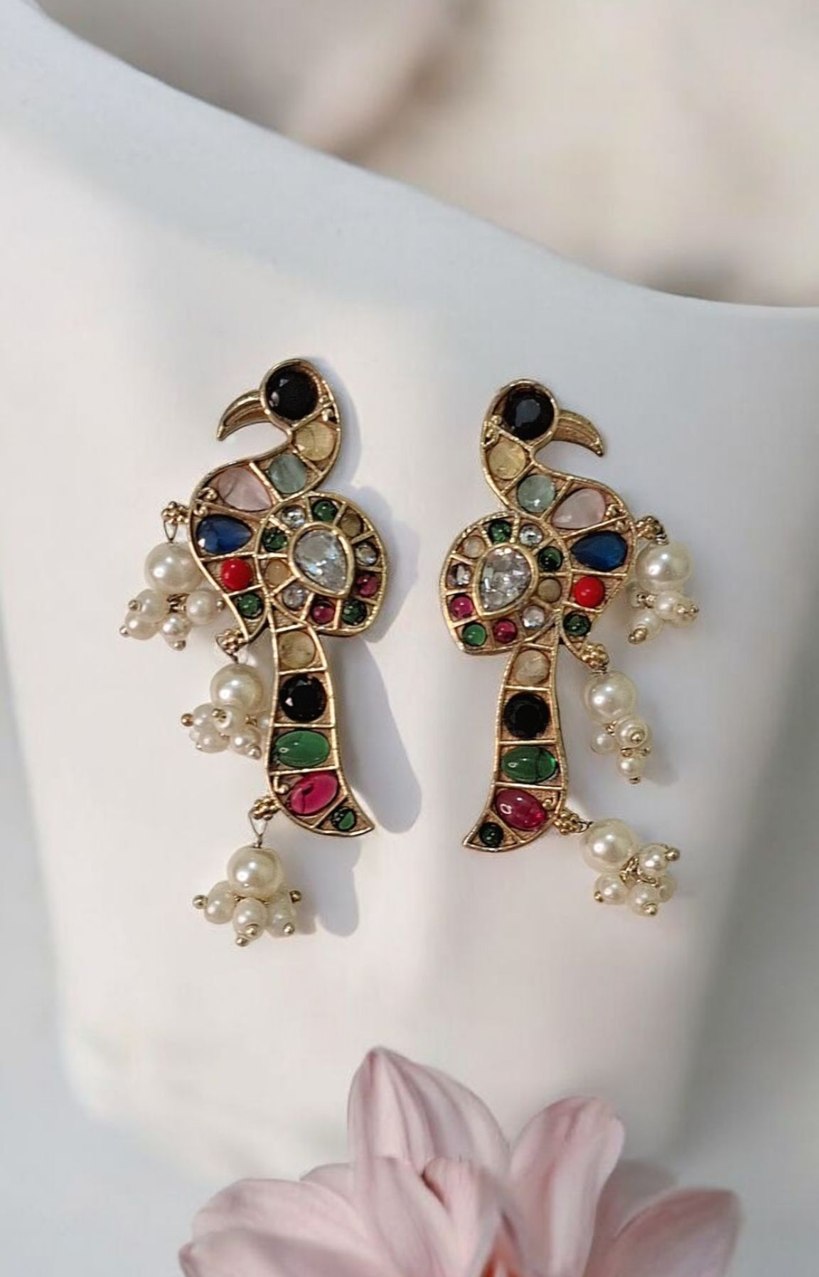 Navtara Dual Tone Necklace Set
