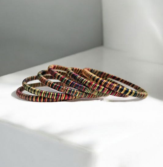 Rangeeli silk thread bangle set