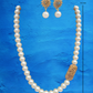 Miraya Faux Pearl Oxidised Necklace Set