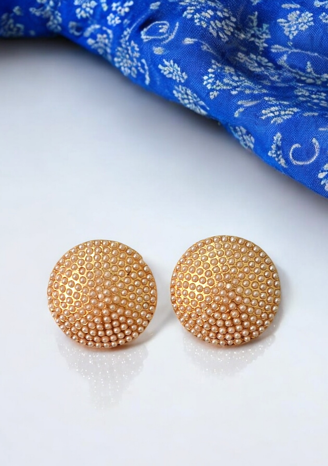 Veda gold plated traditional studs
