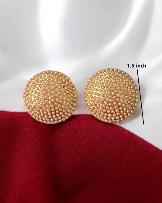 Veda gold plated traditional studs