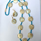Irah circle marble beaded necklace