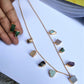 Kaira multi-color semi-precious stone necklace set