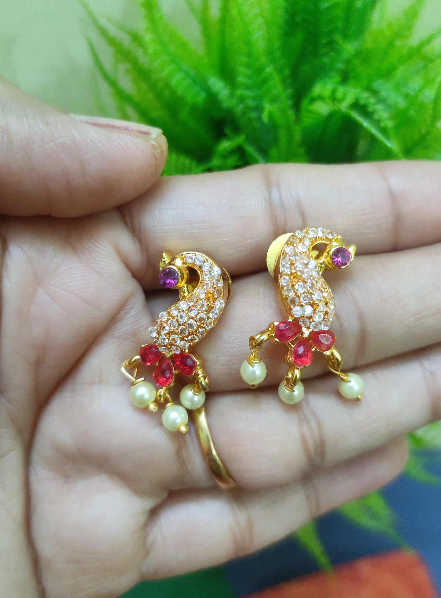 Saachi pink  tanmani necklace set