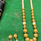 Suhasini gold plated beaded necklace set