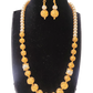 Suhasini gold plated beaded necklace set