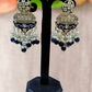 Aarushi meenakari blue earrings