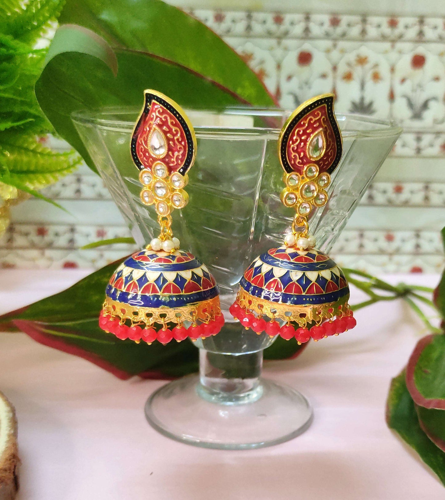 Afroza meenakari jhumka