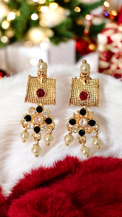 Amaya grace gold plate short mangalsutra set