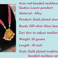 Arini gold plated red beaded necklace set