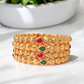 Aural Gold plated bangle set