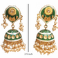 Bani Green traditional jhumka