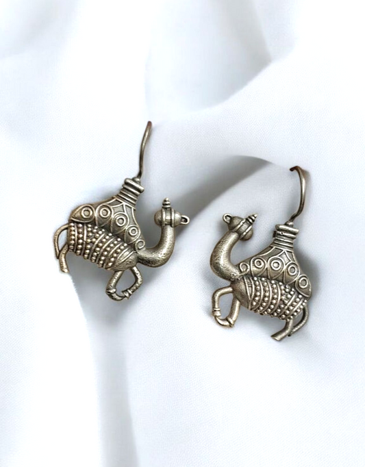 Camel Design Oxidised Studs
