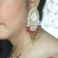 Chaaya beaded maroon studs