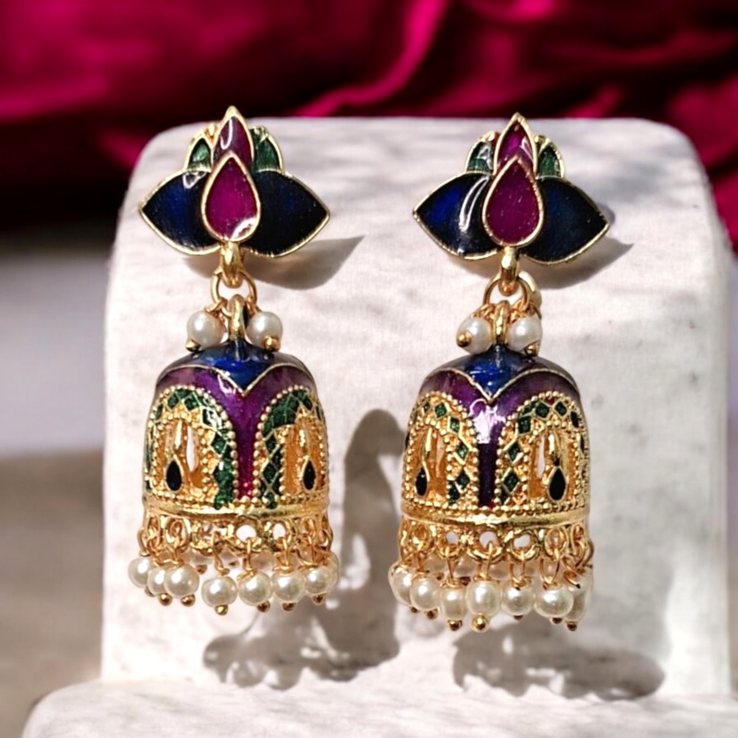 Chahat meenakari jhumka