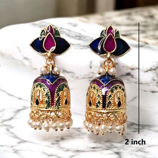 Chahat meenakari jhumka