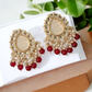 Chaaya beaded maroon studs