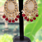 Chaaya beady maroon studs