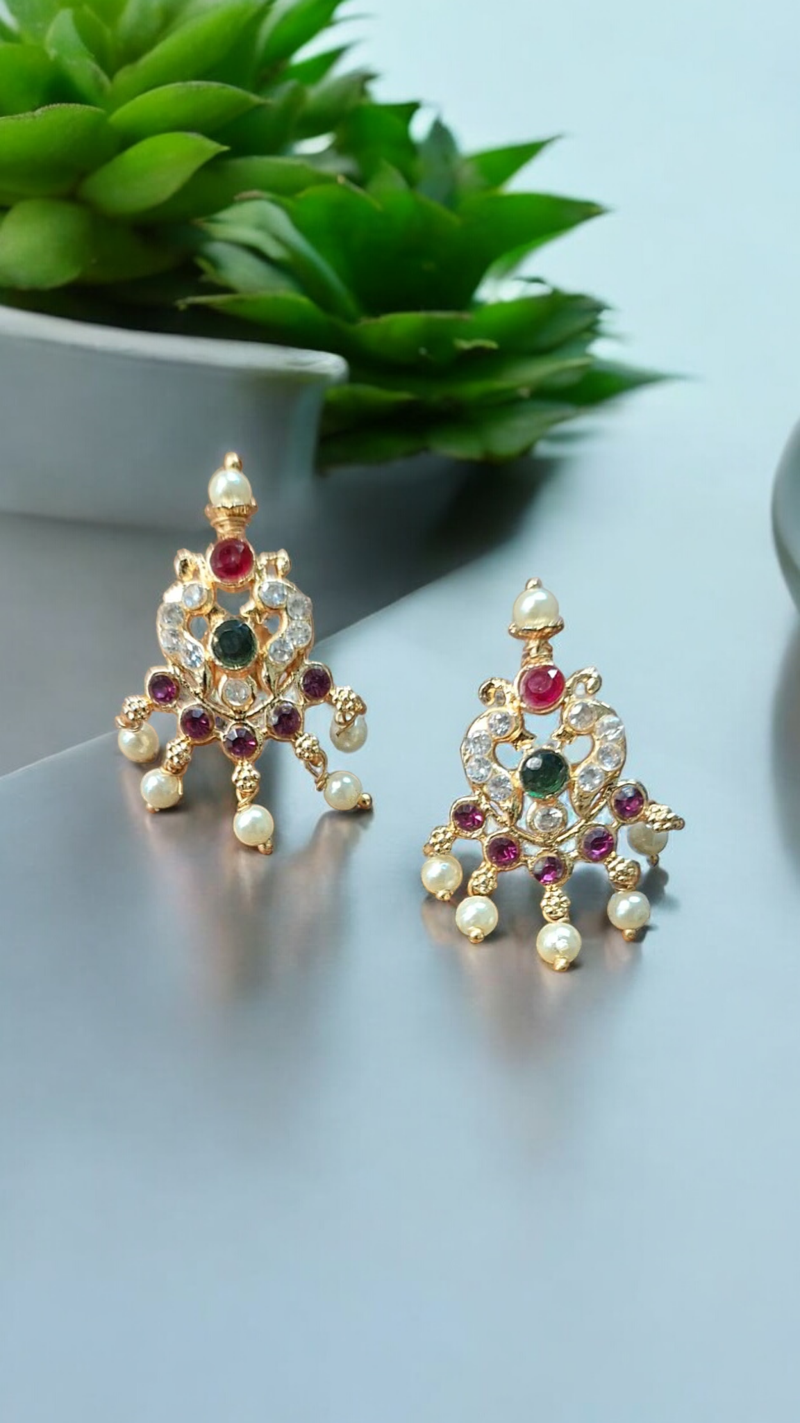 Devika gold plated tanmani necklace set - matahrashtrian jewelry, luxury at affordable price
