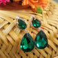 Ipshika crystal green studs