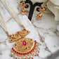 Sahana gold plated traditional necklace set