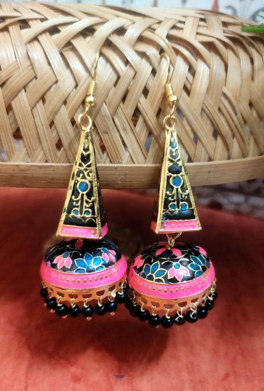 Maura black jhumka