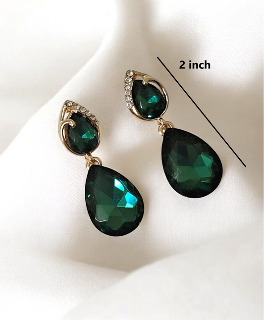 Ipshika crystal green studs