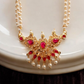 Kumud Lata Gold plated pink stone tanmani set