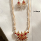 Kumud Lata Gold plated pink stone tanmani set