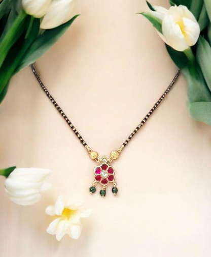 Kumudini Bloom Jadau Mangalsutra