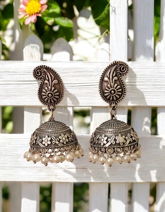 Lavanya oxidised jhumka