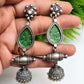 Manah oxidised jhumka