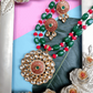 Manika kundan-bead necklace set