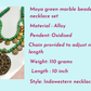 Maya green beaded oxidised necklace set