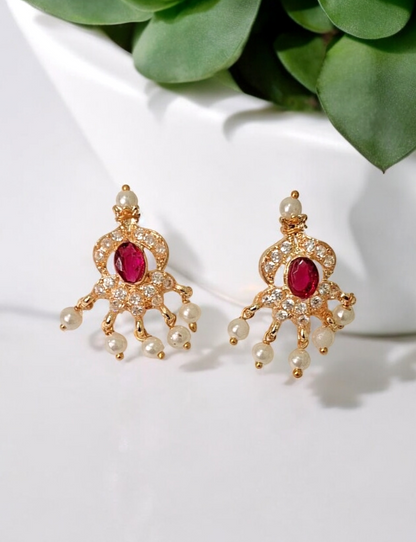 Maya regal gold plated long mangalsutra set