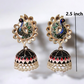 Mayuri black meenakari jhumka