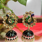 Mayuri black meenakari jhumka