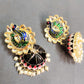 Mayuri black meenakari jhumka