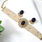 Meera Blue Stone Choker Set